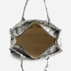 Sac Cabas Noir Jacquard Motif Jungle -Caprices Chaussures Boutique WWWERM 10693860048 4