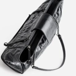 Sac Cabas TEXTO Noir Effet Matelassé -Caprices Chaussures Boutique WWWERM 10693860056 3