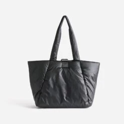 Sac Cabas TEXTO Noir Nylon Matelassé 8 Sac Cabas TEXTO Noir Nylon Matelassé -Caprices Chaussures Boutique WWWERM 10693860065 1