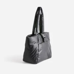 Sac Cabas TEXTO Noir Nylon Matelassé 9 Sac Cabas TEXTO Noir Nylon Matelassé -Caprices Chaussures Boutique WWWERM 10693860065 2