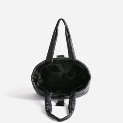 Sac Cabas TEXTO Noir Nylon Matelassé 11 Sac Cabas TEXTO Noir Nylon Matelassé -Caprices Chaussures Boutique WWWERM 10693860065 4