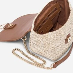 Sac Bandoulière Camel Et Beige Tressé -Caprices Chaussures Boutique WWWERM 10699640005 3