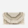Sac Pochette Beige Chiné En Textile à Broderies Ethniques -Caprices Chaussures Boutique WWWERM 10699640010 0