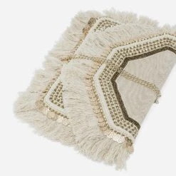 Sac Pochette Beige Chiné En Textile à Broderies Ethniques 12 Sac Pochette Beige Chiné En Textile à Broderies Ethniques -Caprices Chaussures Boutique WWWERM 10699640010 3