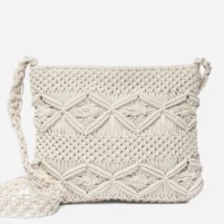 Sac Bandoulière TEXTO Beige En Macramé -Caprices Chaussures Boutique WWWERM 10699640012 1