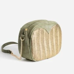 Sac Kaki à Découpes Dorées 9 Sac Kaki à Découpes Dorées -Caprices Chaussures Boutique WWWERM 10699640017 2