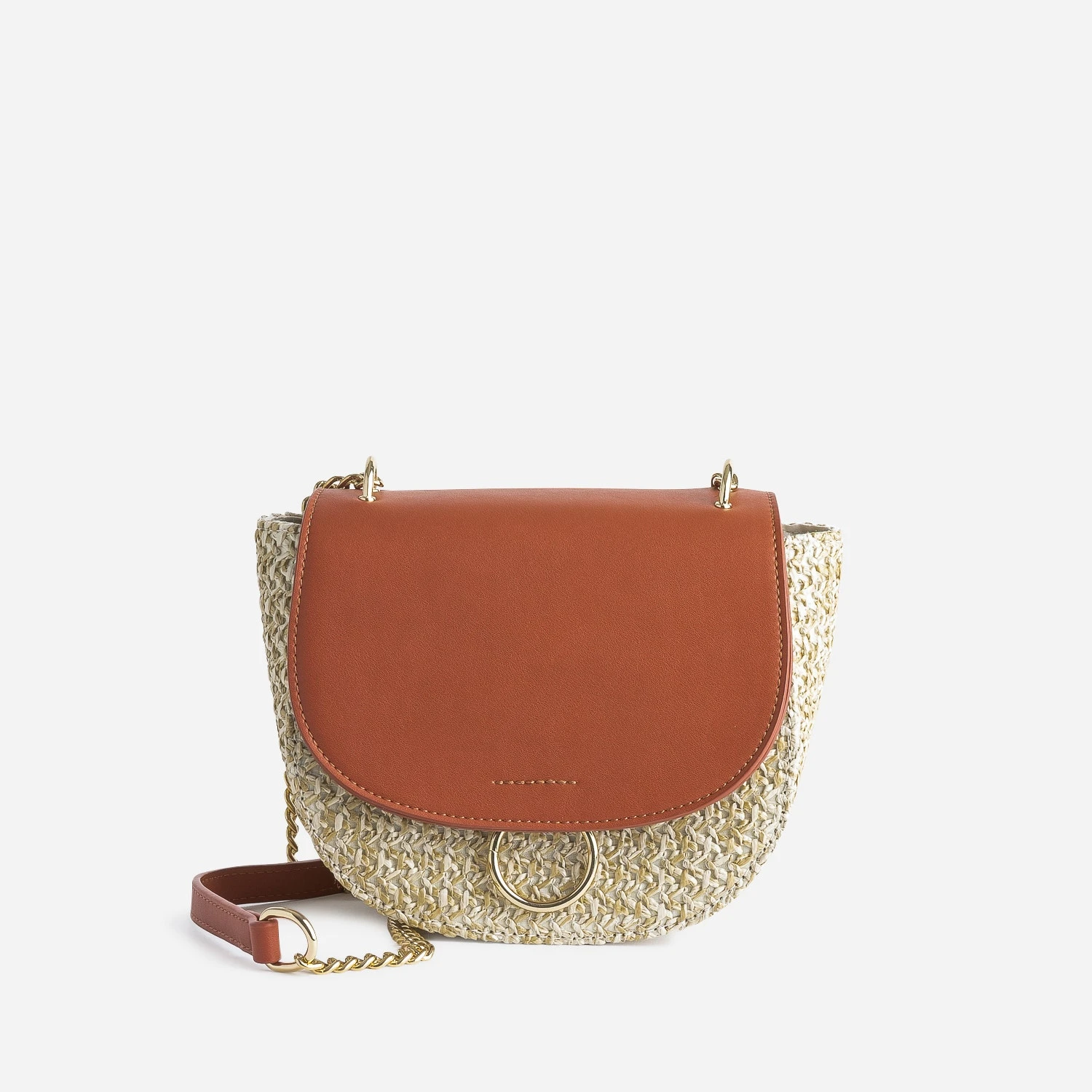 Sac Bandoulière Marron Clair Et Beige Tressé 3 Sac Bandoulière Marron Clair Et Beige Tressé