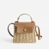 Sac Panier TEXTO Beige Tressé Avec Rabat Camel 2 Sac Panier TEXTO Beige Tressé Avec Rabat Camel -Caprices Chaussures Boutique WWWERM 10699640021 0