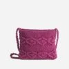Sac Bandoulière TEXTO Rose Foncé En Macramé -Caprices Chaussures Boutique WWWERM 10699640028 0