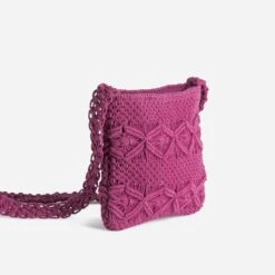 Sac Bandoulière TEXTO Rose Foncé En Macramé 9 Sac Bandoulière TEXTO Rose Foncé En Macramé -Caprices Chaussures Boutique WWWERM 10699640028 2