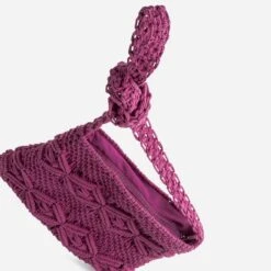 Sac Bandoulière TEXTO Rose Foncé En Macramé 10 Sac Bandoulière TEXTO Rose Foncé En Macramé -Caprices Chaussures Boutique WWWERM 10699640028 3