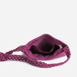Sac Bandoulière TEXTO Rose Foncé En Macramé 11 Sac Bandoulière TEXTO Rose Foncé En Macramé -Caprices Chaussures Boutique WWWERM 10699640028 4