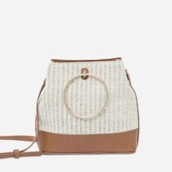 Sac à Mainbi Matière Camel Et Beige Effet Tressé -Caprices Chaussures Boutique WWWERM 10699650007 1