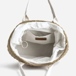 Panier Beige En Paille à Anses écrues -Caprices Chaussures Boutique WWWERM 10699650108 4