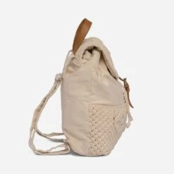 Sac à Dos Beige Avec Détails Macramé -Caprices Chaussures Boutique WWWERM 10699650116 2