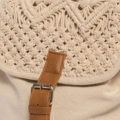 Sac à Dos Beige Avec Détails Macramé -Caprices Chaussures Boutique WWWERM 10699650116 3