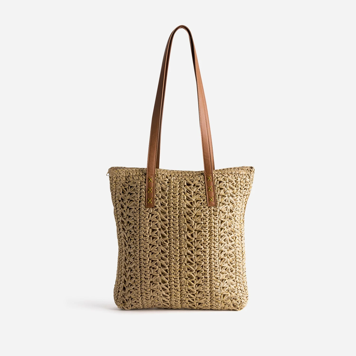 Sac Beige Foncé En Papier Tressé 3 Sac Beige Foncé En Papier Tressé