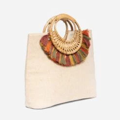 Sac à Main TEXTO Beige Avec Anses Bois Et Pampilles 11 Sac à Main TEXTO Beige Avec Anses Bois Et Pampilles -Caprices Chaussures Boutique WWWERM 10699650128 2