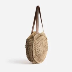 Sac Beige Rond Effet Raphia -Caprices Chaussures Boutique WWWERM 10699660005 2