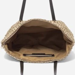 Cabas Beige Effet Raphia à Patch Papaye -Caprices Chaussures Boutique WWWERM 10699660009 4