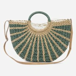 Panier Vert Et Beige Foncé En Papier Façon Raphia -Caprices Chaussures Boutique WWWERM 10699660016 1