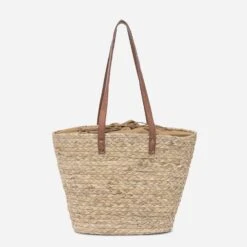 Panier TEXTO Beige En Raphia Avec Patch Ananas -Caprices Chaussures Boutique WWWERM 10699660025 1