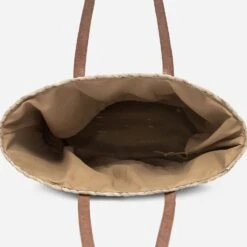 Panier TEXTO Beige En Raphia Avec Patch Ananas -Caprices Chaussures Boutique WWWERM 10699660025 4