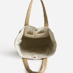 Panier Beige à Rayures Et Anses En Jute 11 Panier Beige à Rayures Et Anses En Jute -Caprices Chaussures Boutique WWWERM 10699660034 4