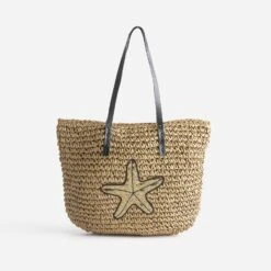 Sac Beige Patch étoile Sequins