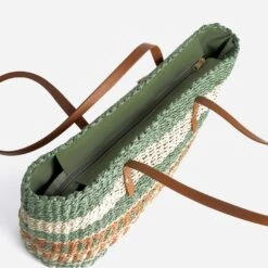 Panier Kaki, écru, Terracotta, Beige Tressé -Caprices Chaussures Boutique WWWERM 10699660040 3