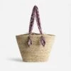 Panier TEXTO Beige Avec Anses Foulard Prune -Caprices Chaussures Boutique WWWERM 10699660042 0