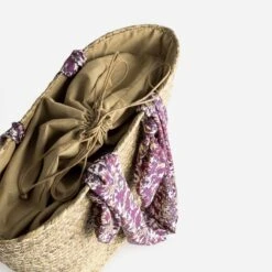 Panier TEXTO Beige Avec Anses Foulard Prune -Caprices Chaussures Boutique WWWERM 10699660042 3