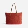 Sac Cabas Rouge Tressé