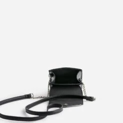 Pochette à Téléphone Noire Avec Barrette Métal -Caprices Chaussures Boutique WWWERM 10699750264 4