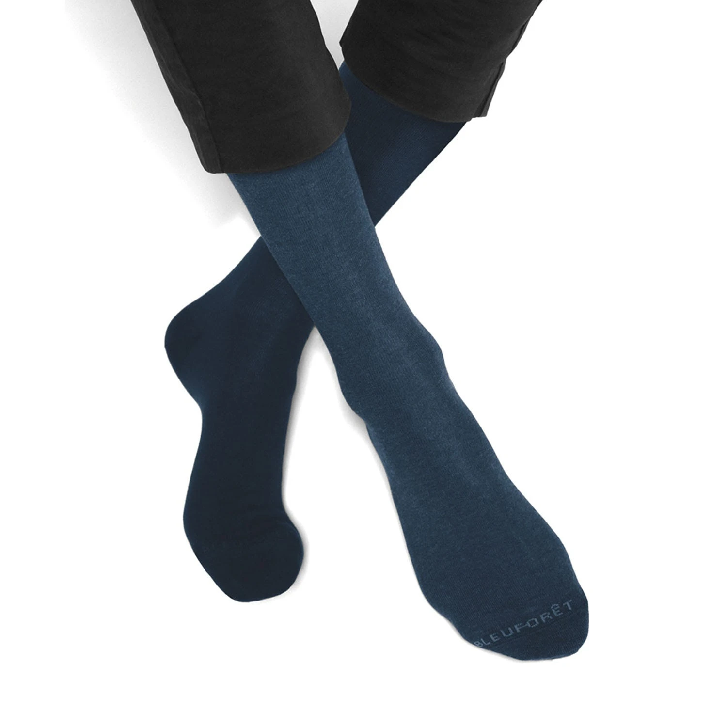 2 Paires De Chaussettes BLEU FORET Bleu Marine 39-42 4 2 Paires De Chaussettes BLEU FORET Bleu Marine 39-42 – Image 2
