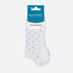 2 Paires De Chaussettes Courtes BLEUFORET Blanches Ajourées Pointure 37-41