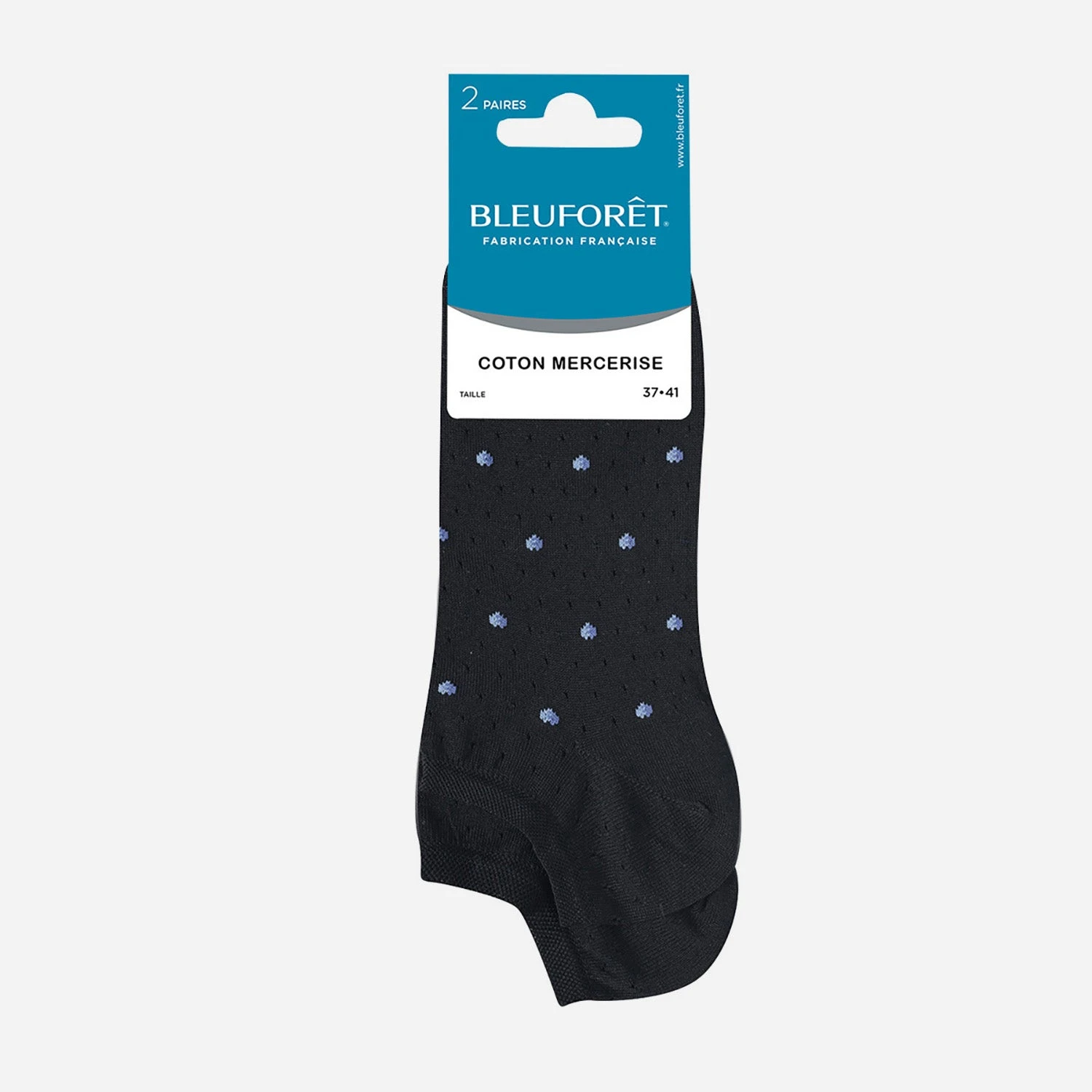 Chaussettes BLEU FORET Noires Ajourées - 37/41 3 Chaussettes BLEU FORET Noires Ajourées - 37/41
