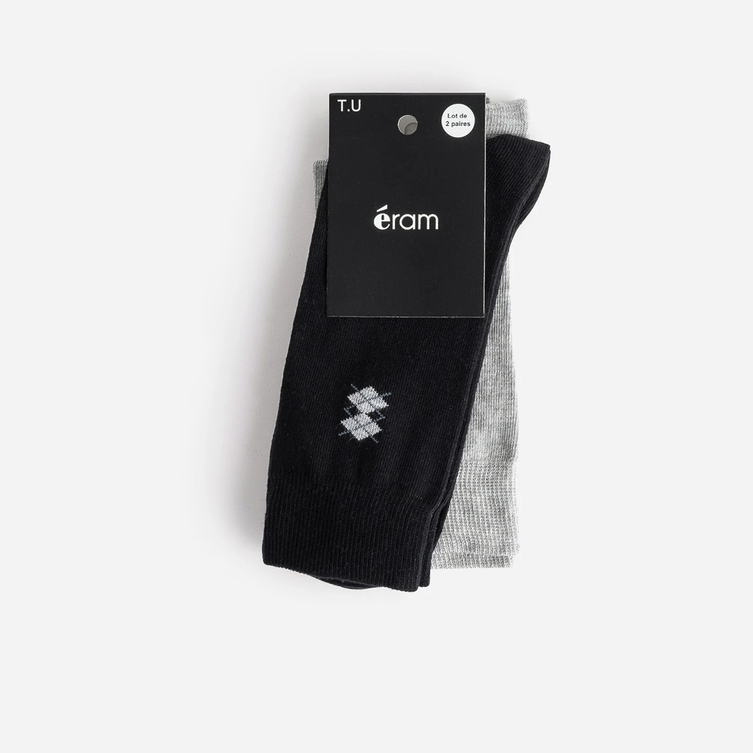 Chaussettes Noires Et Grises 4 Chaussettes Noires Et Grises – Image 2