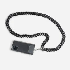 Chaîne Bijou TEXTO Noire Mate Pour Téléphone Portable -Caprices Chaussures Boutique WWWERM 10798790342 1