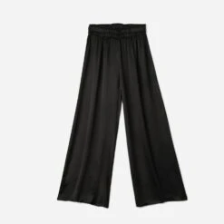 Pantalon Large TEXTO Noir Satiné