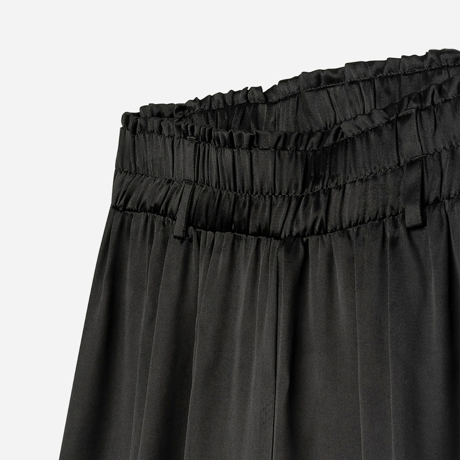 Pantalon Large TEXTO Noir Satiné 5 Pantalon Large TEXTO Noir Satiné – Image 3