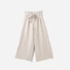 Pantalon Large TEXTO Beige Forme Paper Bag