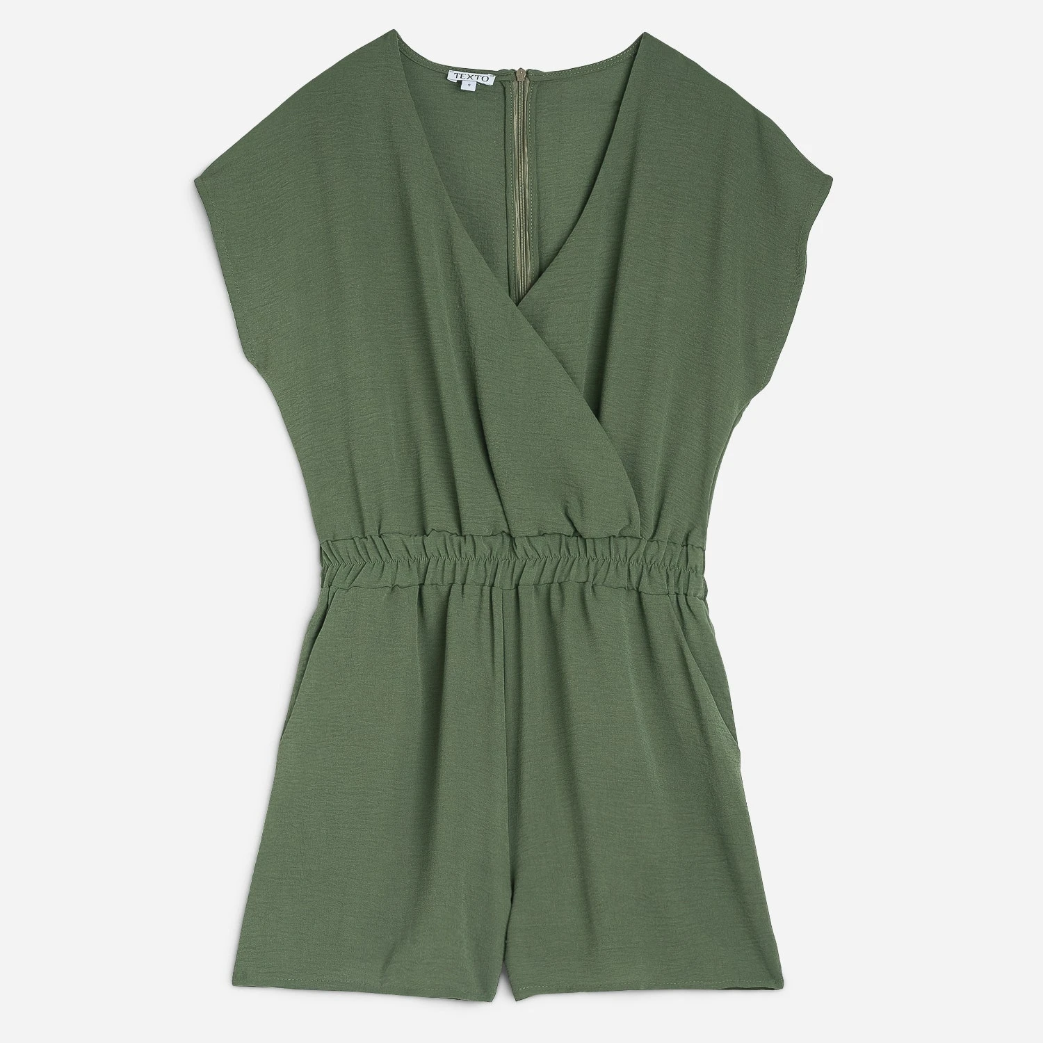 Combi Short TEXTO Kaki Forme Cache-cœur 3 Combi Short TEXTO Kaki Forme Cache-cœur