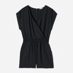 Combi Short TEXTO Noir Forme Cache-cœur