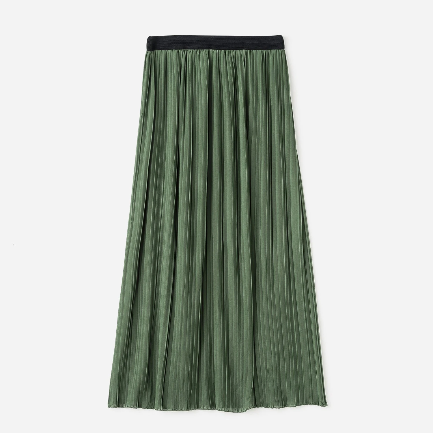 Jupe Longue TEXTO Kaki Plissée 4 Jupe Longue TEXTO Kaki Plissée – Image 2
