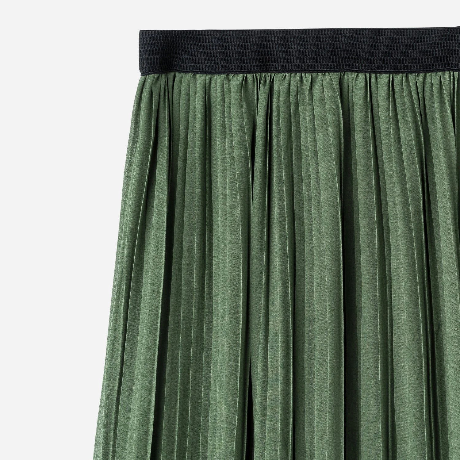 Jupe Longue TEXTO Kaki Plissée 5 Jupe Longue TEXTO Kaki Plissée – Image 3