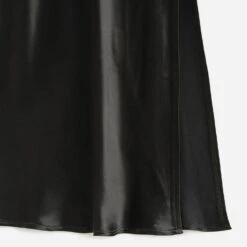 Robe Longue TEXTO Noire Satinée -Caprices Chaussures Boutique WWWERM 10798820006 3