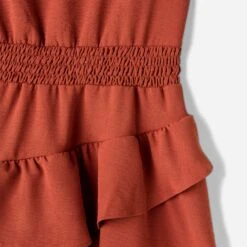 Robe TEXTO Coloris Rouille à Volants -Caprices Chaussures Boutique WWWERM 10798820009 3