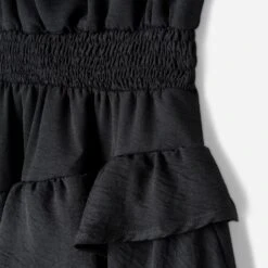 Robe TEXTO Noire à Volants -Caprices Chaussures Boutique WWWERM 10798820010 3