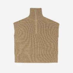 Pull-cape TEXTO Beige En Tricot à Col Camionneur - Taille Unique -Caprices Chaussures Boutique WWWERM 10798920004 2